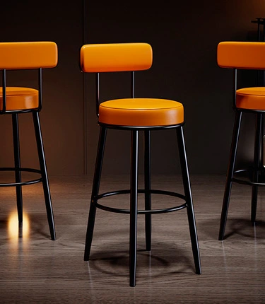 XC-80002 Comfortable Bar Stools With Backs