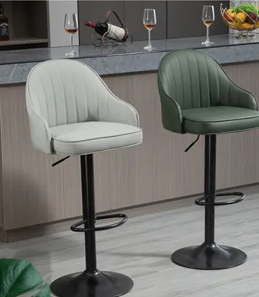 XC-80001 Adjustable Contemporary Leather Bar Stools