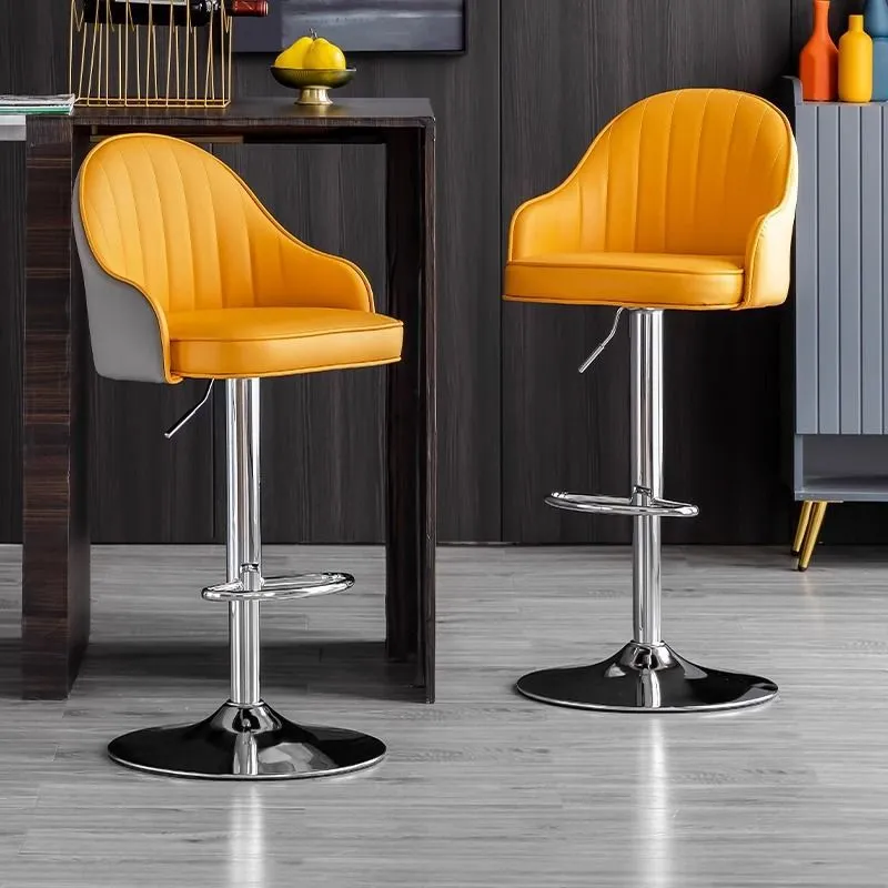 contemporary leather bar stools