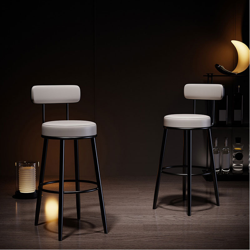 metal swivel bar stools with backs