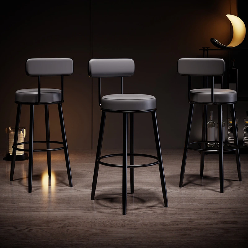 metal swivel counter stools with backs