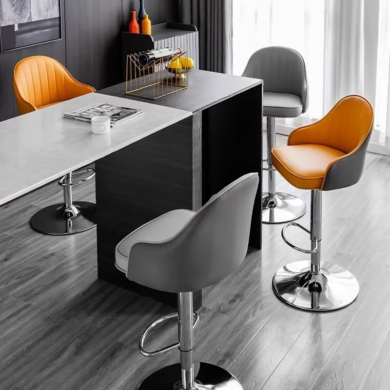 modern leather bar stools with backs